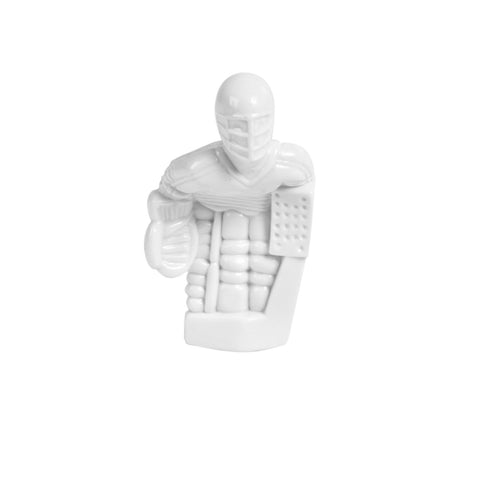 Rod Hockey Goalie with Plastic Rod attachment, White