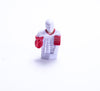 Rod Hockey Goalie with Plastic Rod attachment, White, Red and Blue